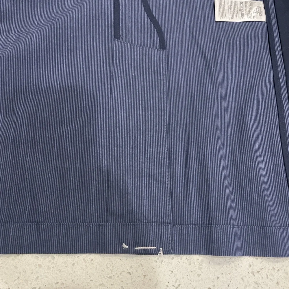 Banana Republic Sport Coat Men's 40R Blue Striped Suit Jacket Unstructured Slim